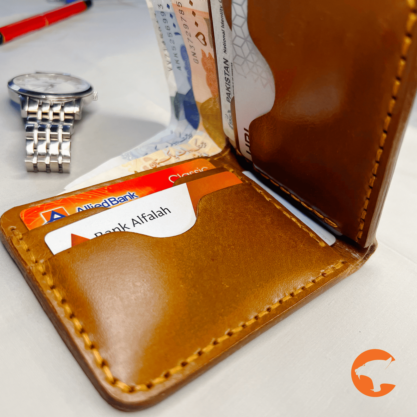 The Classic Leather Bi-Fold Wallet – Leather Wallet for Men - Image 4